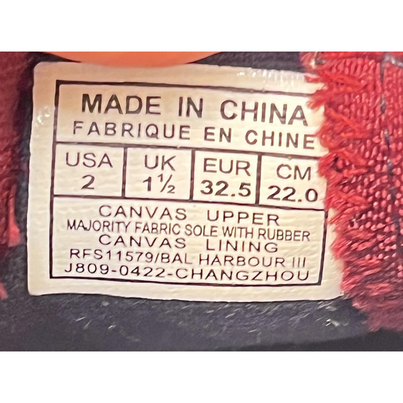 Polo Ralph Lauren Big Pony Sneakers Kids Size 2 Color Block Slip-On Canvas - Picture 2 of 14